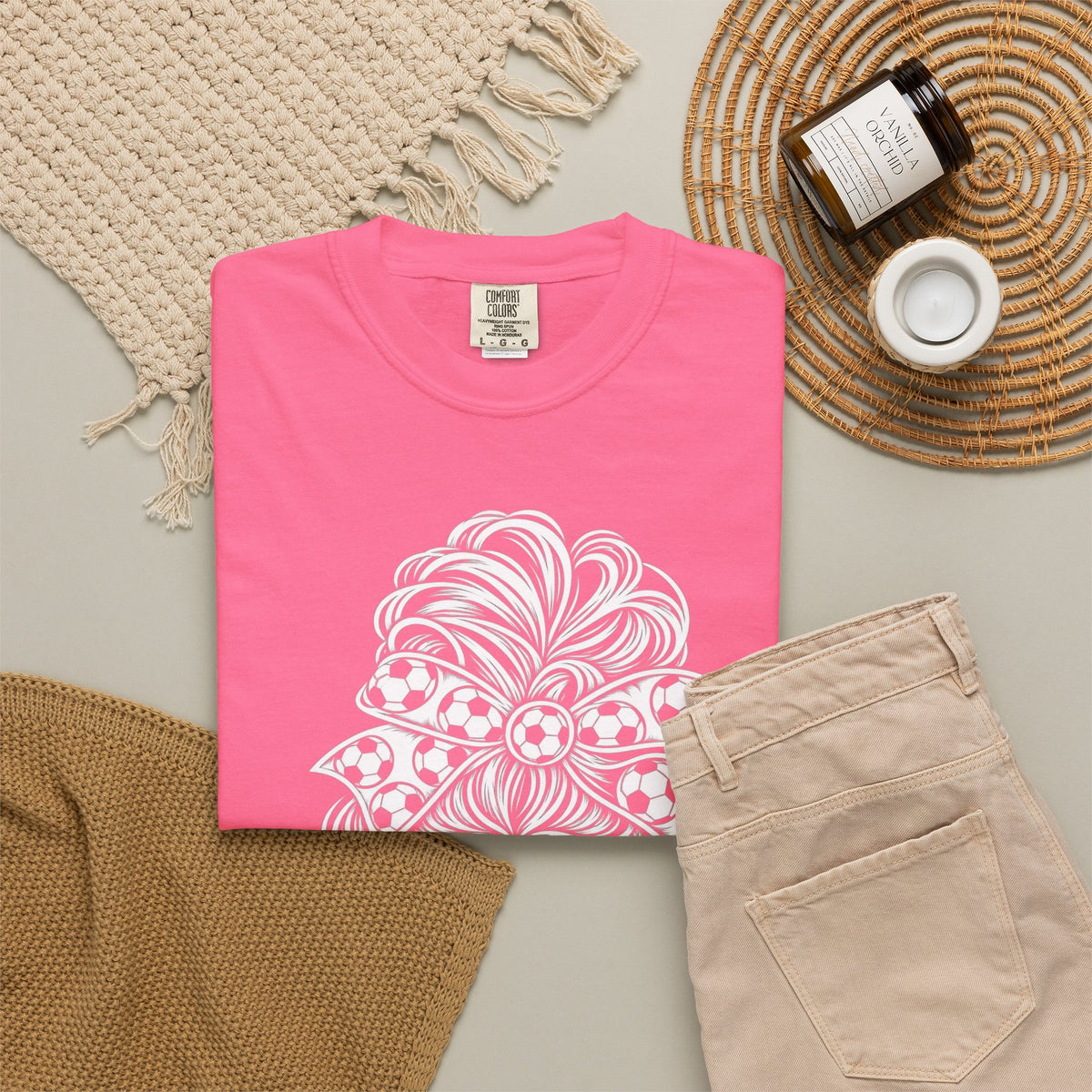 Messy Bun Mom Life T-Shirt — 'Ain't Nothin' But A Mom Thing' Soccer Graphic Tee