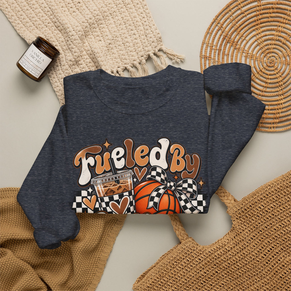 Heavy Blend™ Basketball Crewneck Sweatshirt