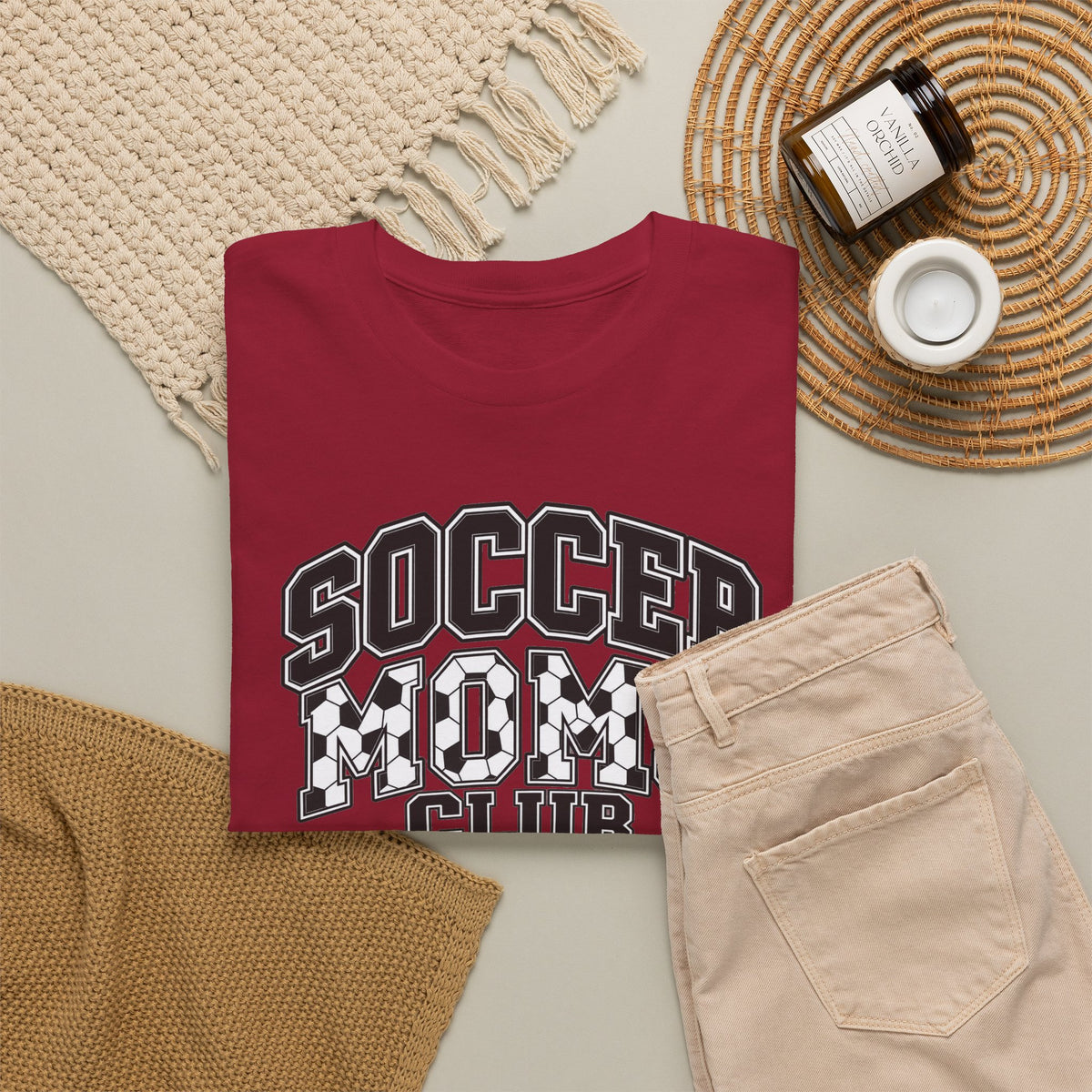 Soccer Mom Club T-Shirt — Retro Checkerboard Sports Tee