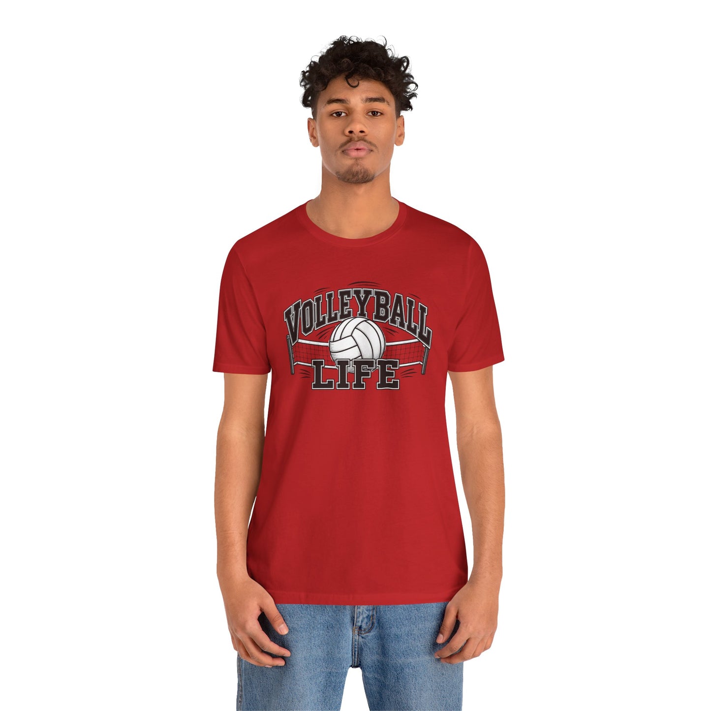 Volleyball Life Tee — Graphic Volleyball Net Shirt