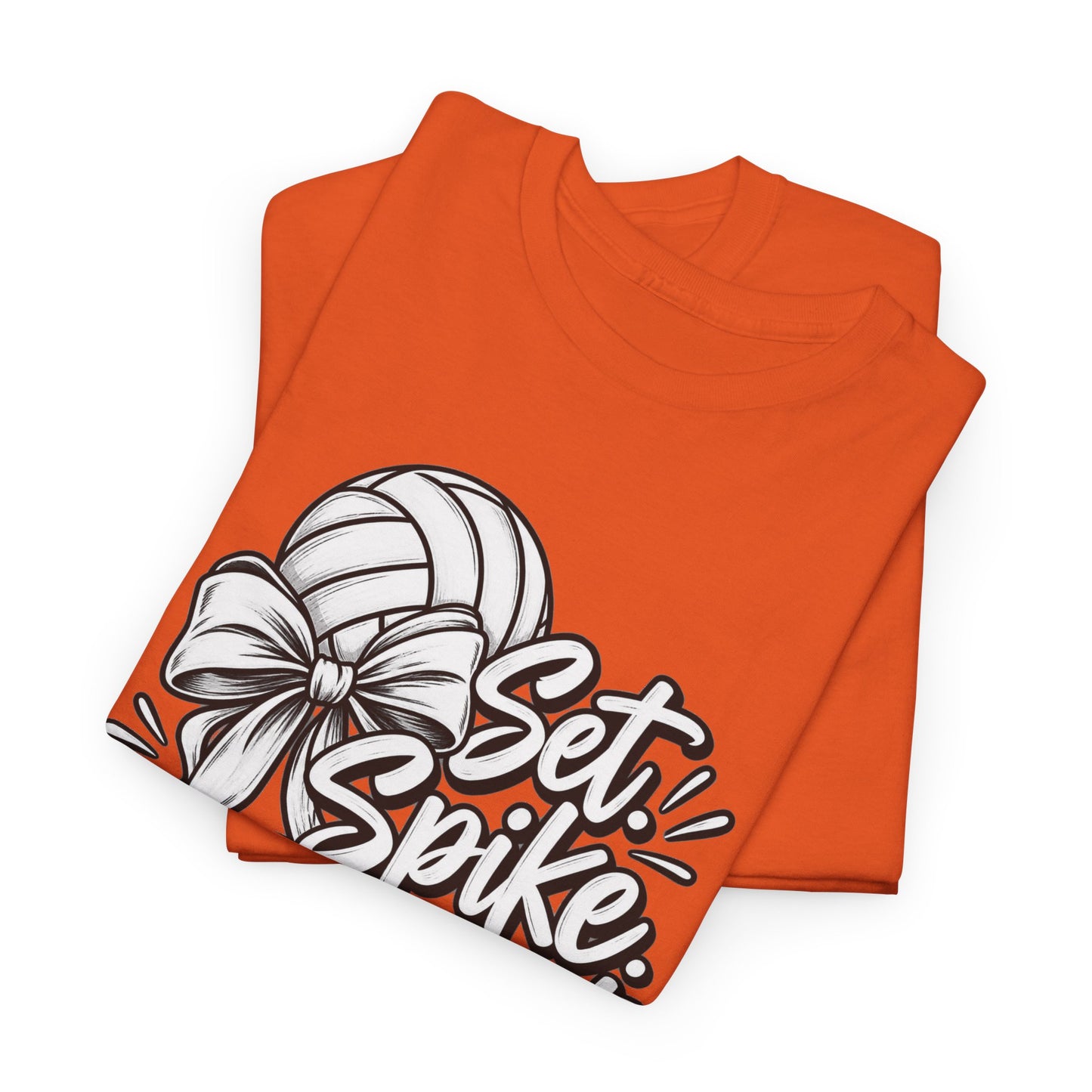 Volleyball Tee – “Set, Spike, Repeat” Graphic T-Shirt