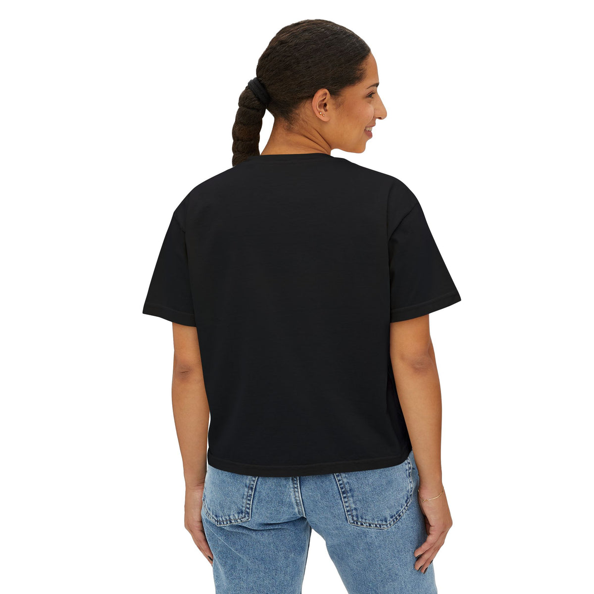 Friday Night Lights Boxy Tee — Women's Football Graphic T-Shirt