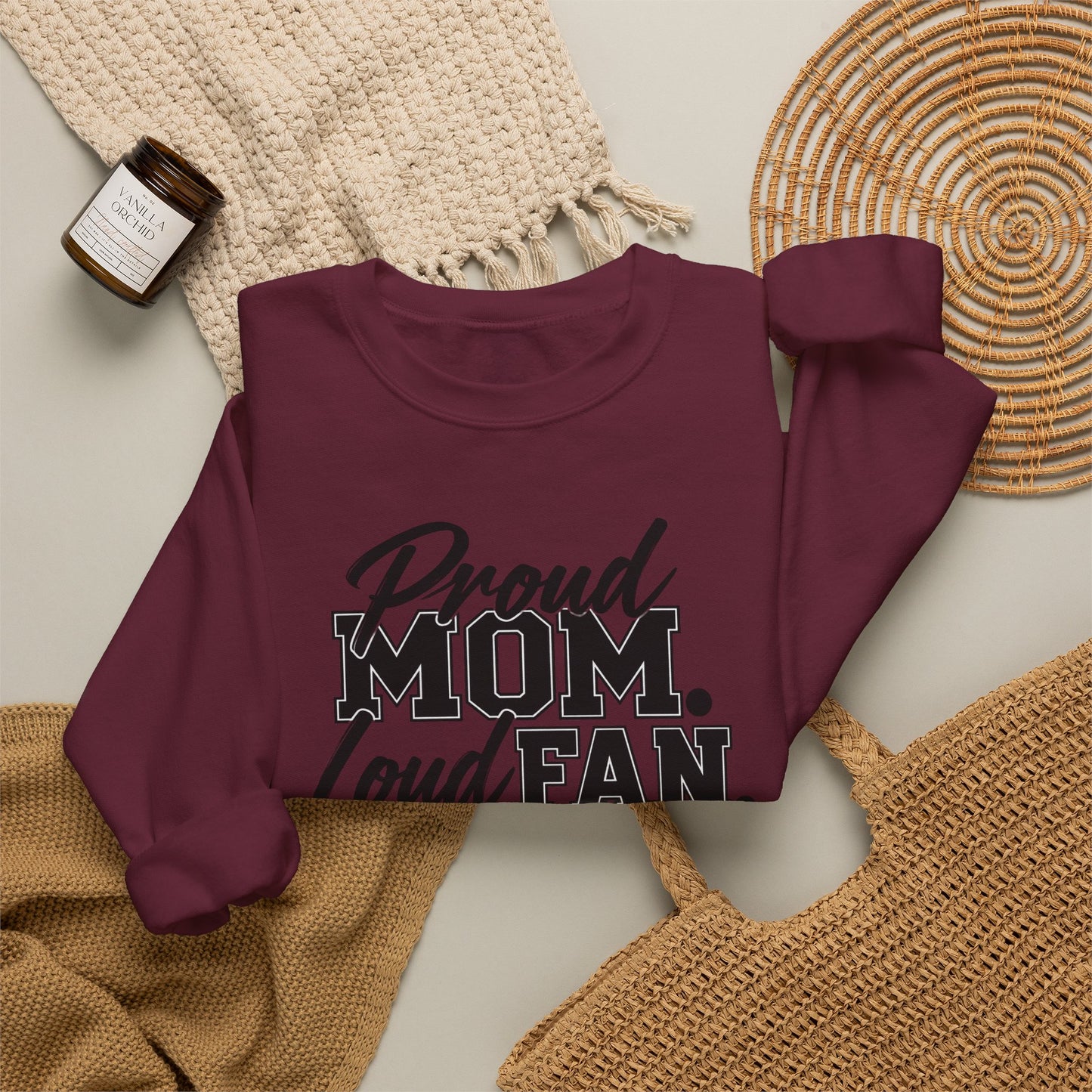 Proud Mom Loud Fan Sweatshirt