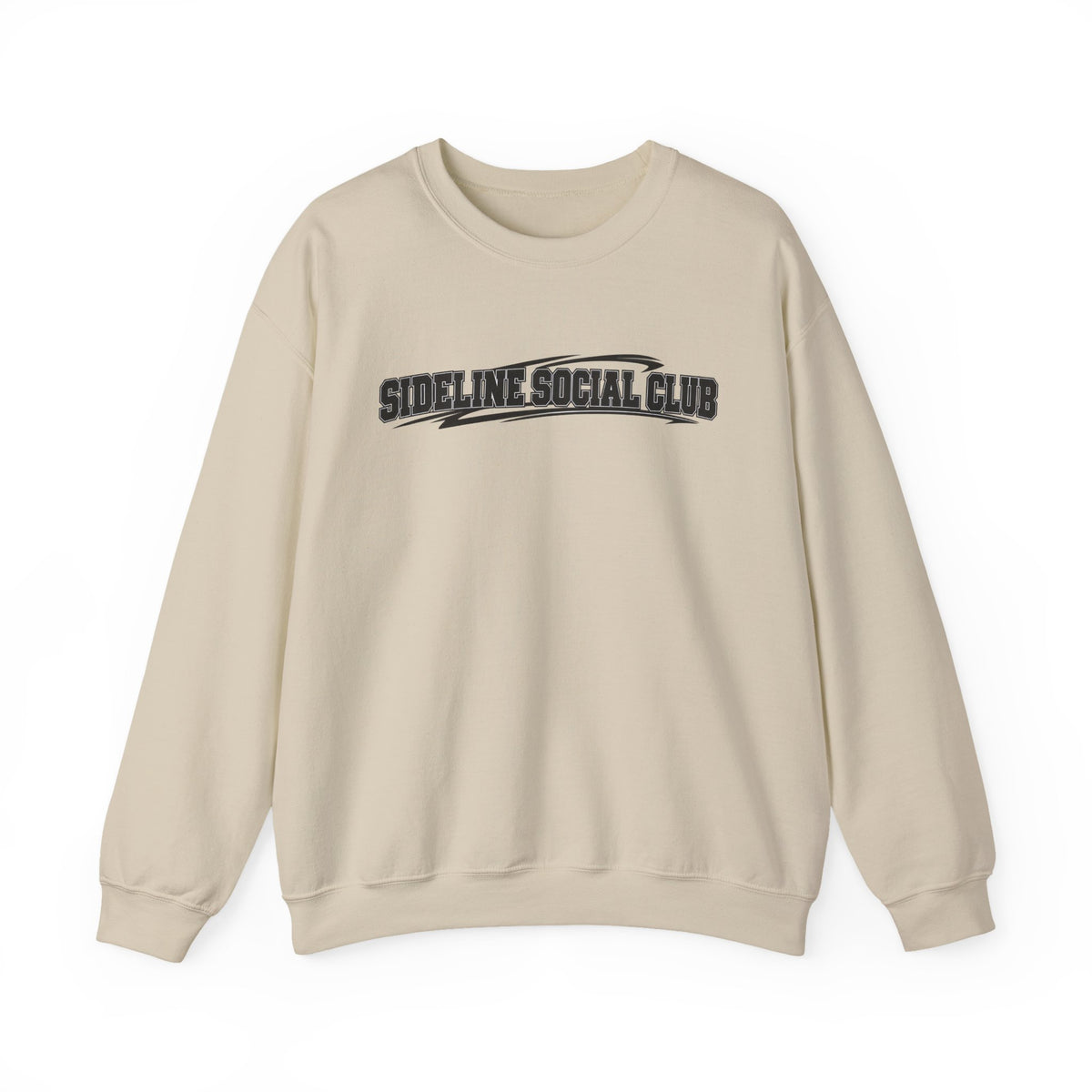 Crewneck Sweatshirt – "Sideline Social Club" Retro Athletic Graphic