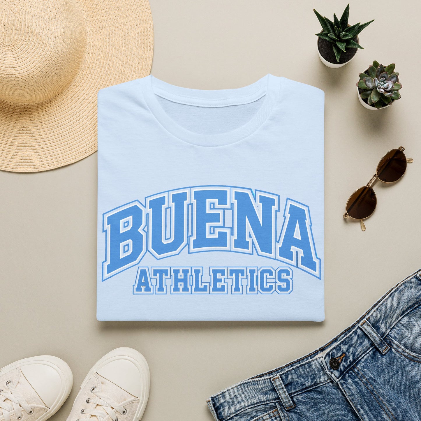 Buena Athletics T‑Shirt — Retro Collegiate Tee