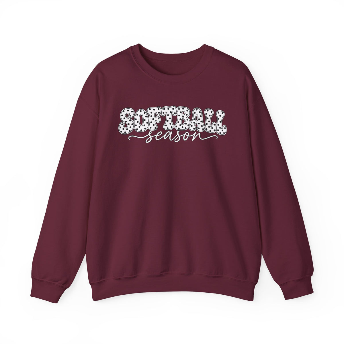 Softball Polka dot Crewneck Sweatshirt