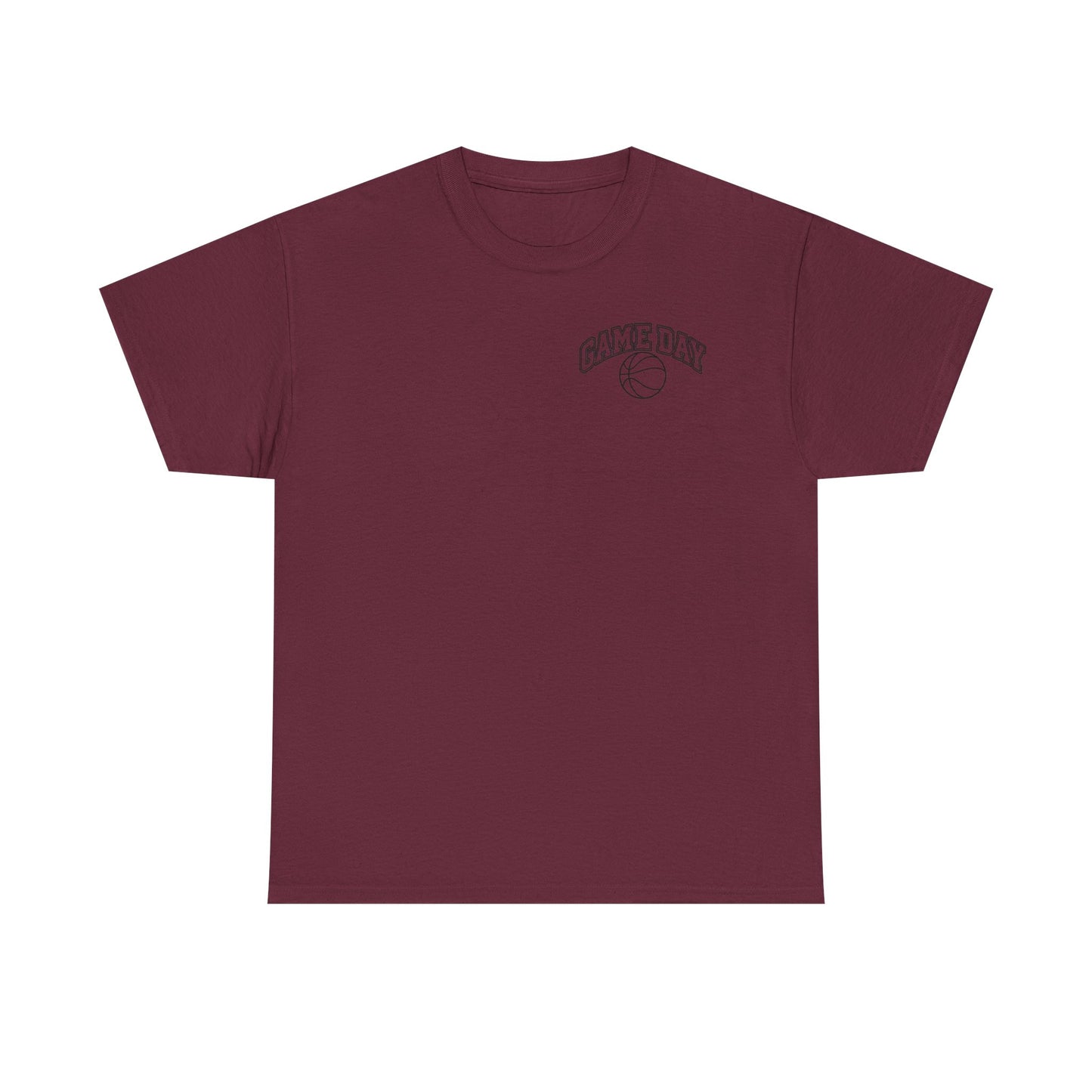 Basketball Gamer Tee — "Game Day" Graphic Chest T‑Shirt
