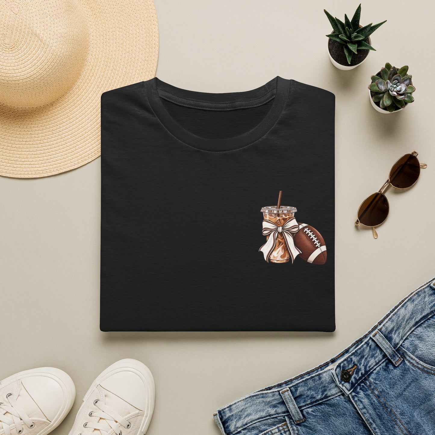 Football Mom Iced Coffee T-Shirt