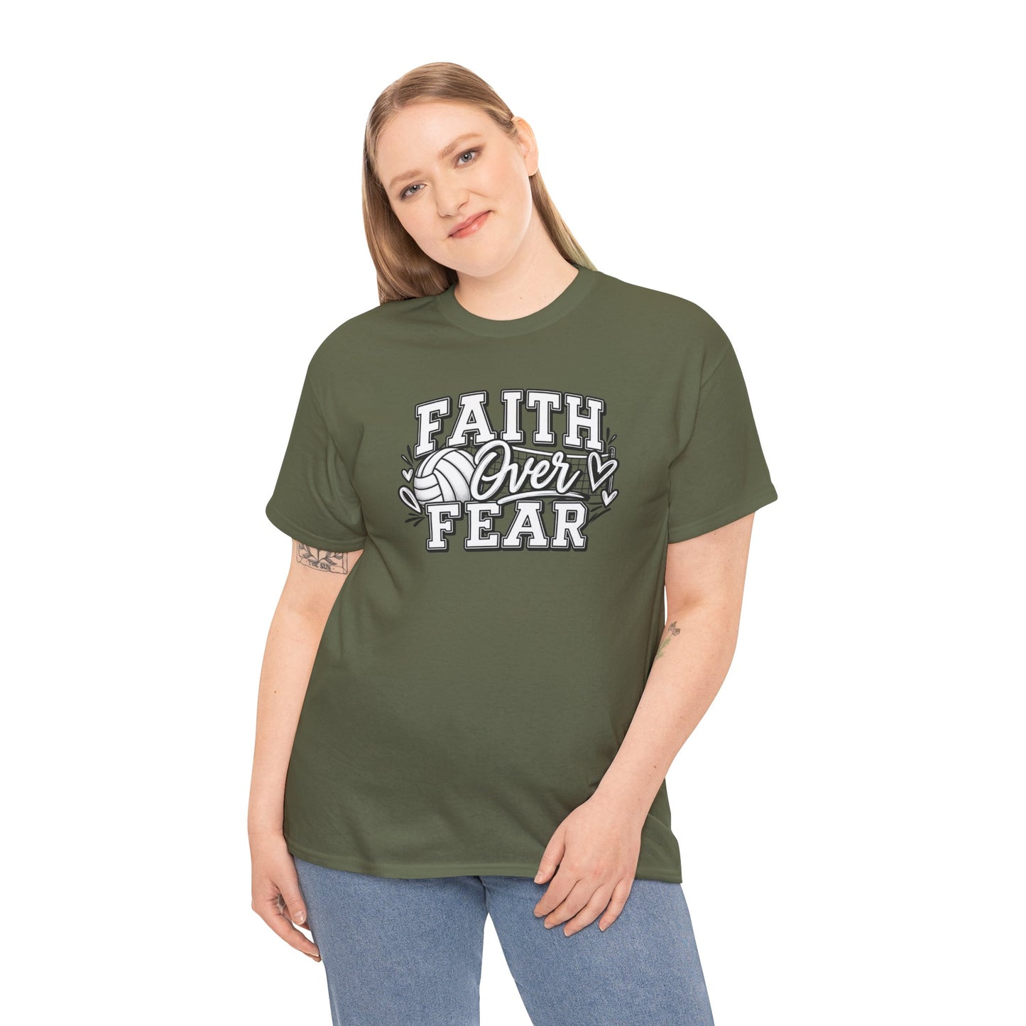 Faith Over Fear T‑Shirt - Inspirational Christian Tee