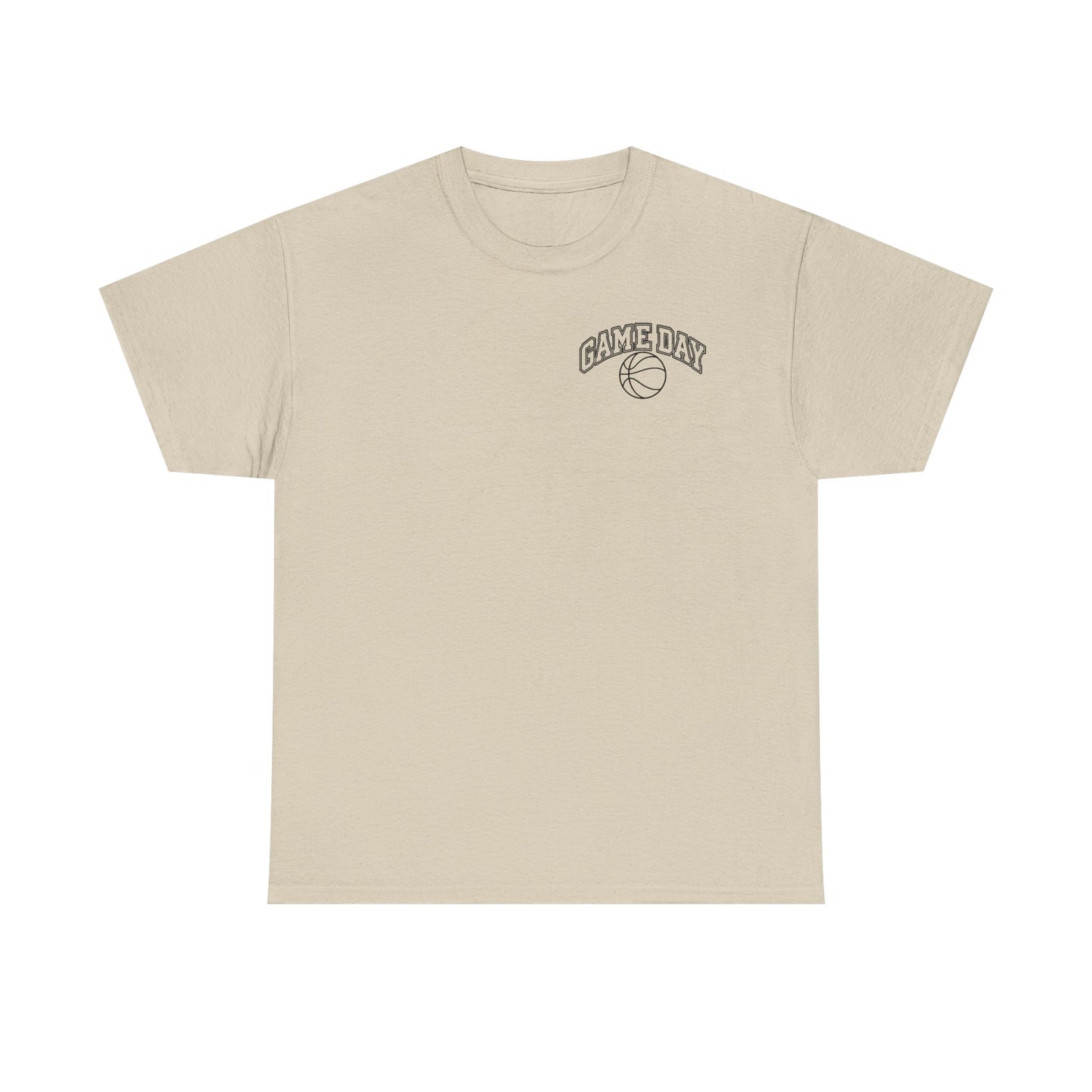 Basketball Gamer Tee — "Game Day" Graphic Chest T‑Shirt