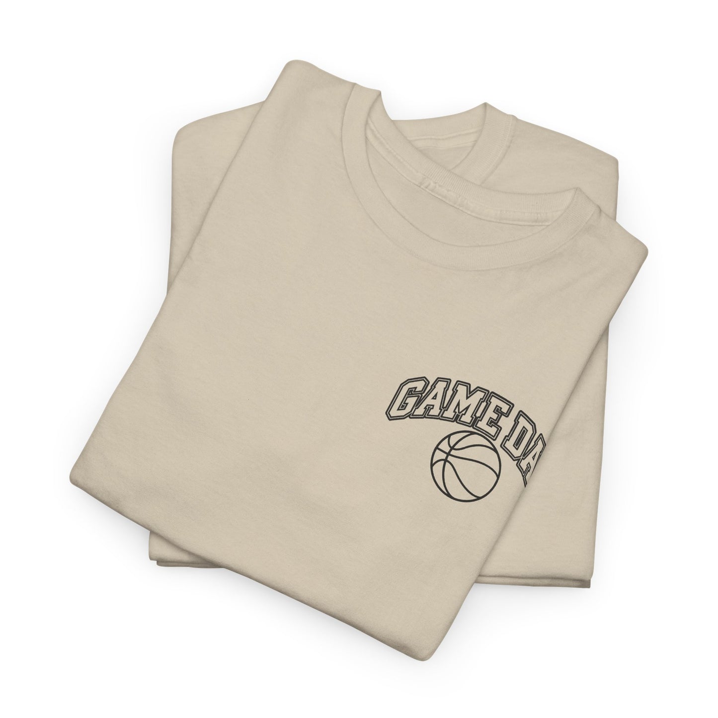 Basketball Gamer Tee — "Game Day" Graphic Chest T‑Shirt
