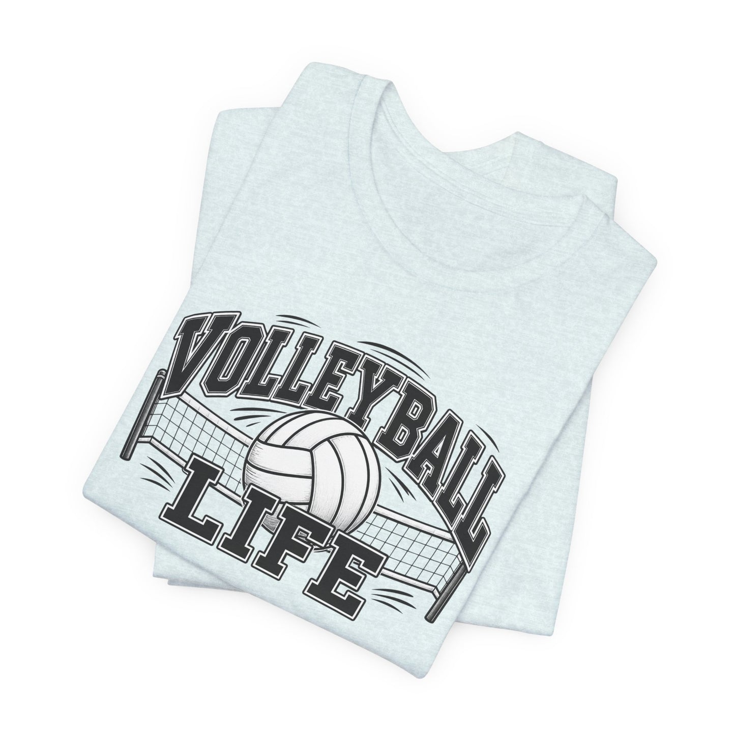 Volleyball Life Tee — Graphic Volleyball Net Shirt