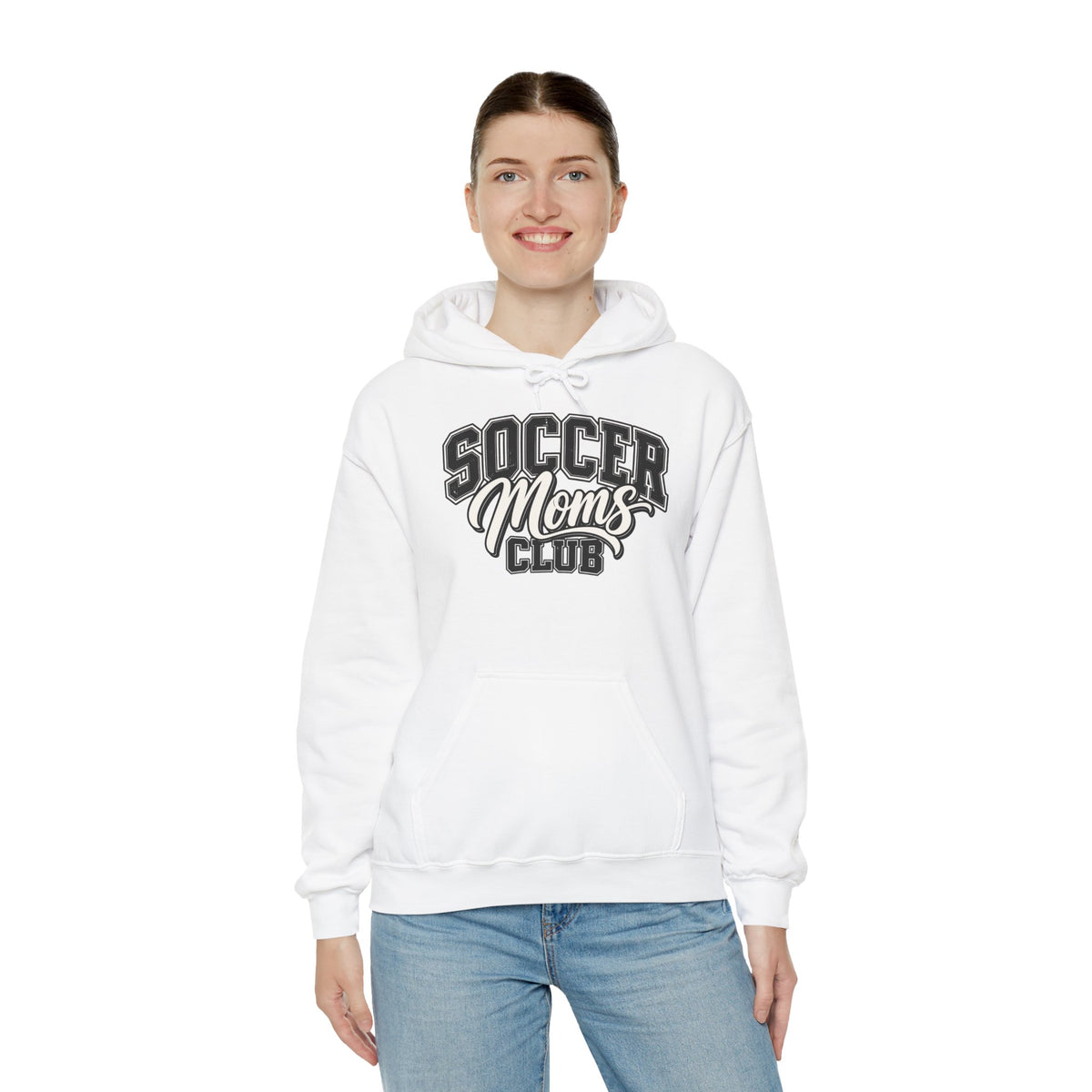 Soccer Moms Club Hoodie — Vintage Athletic Mom Pullover