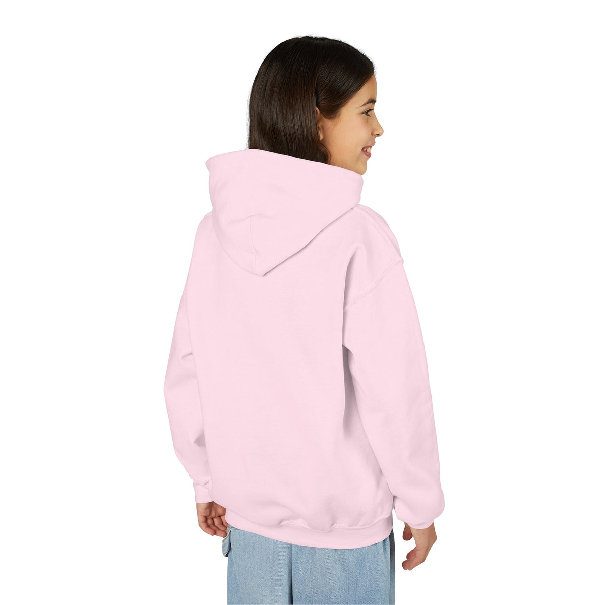 Youth Hoodie - "Diamonds Are A Girl's Best Friend" Softball Design (Pink Ribbon)