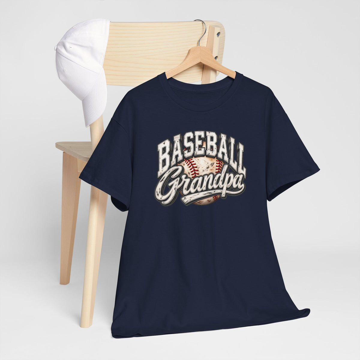 Baseball Grandpa T-Shirt — Vintage Baseball Graphic Tee for Grandfathers
