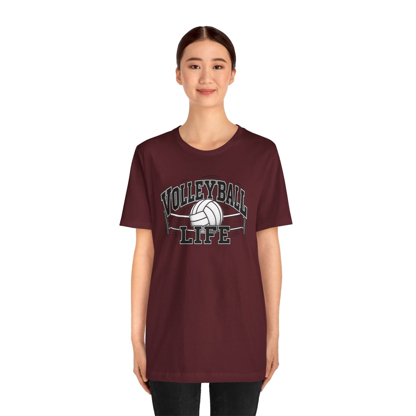 Volleyball Life Tee — Graphic Volleyball Net Shirt