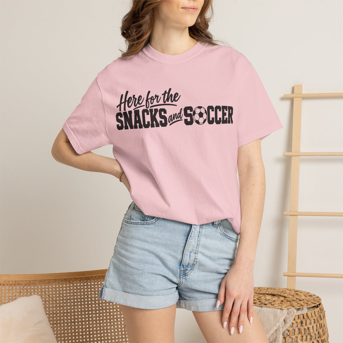 Here for the Snacks and Soccer T‑Shirt