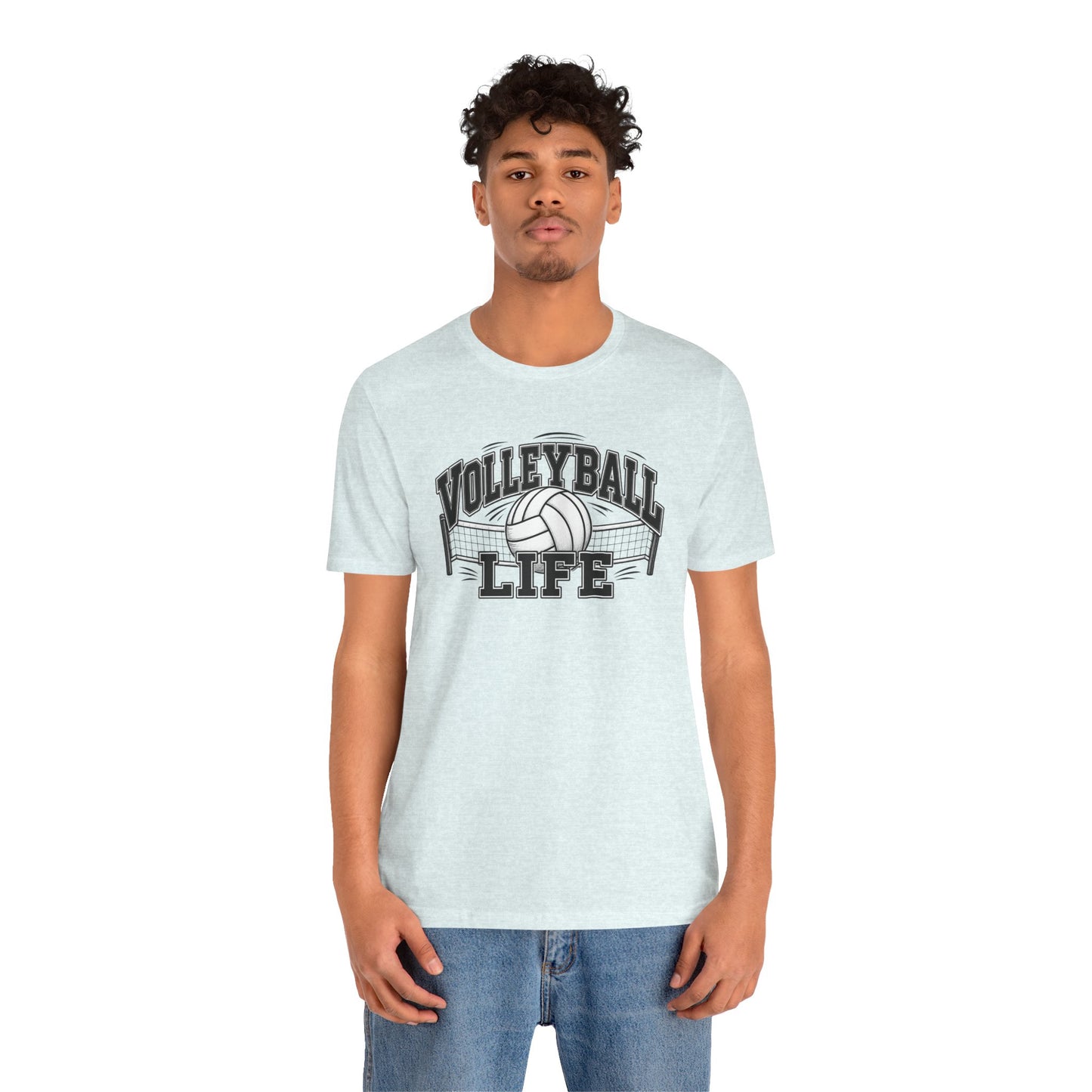 Volleyball Life Tee — Graphic Volleyball Net Shirt