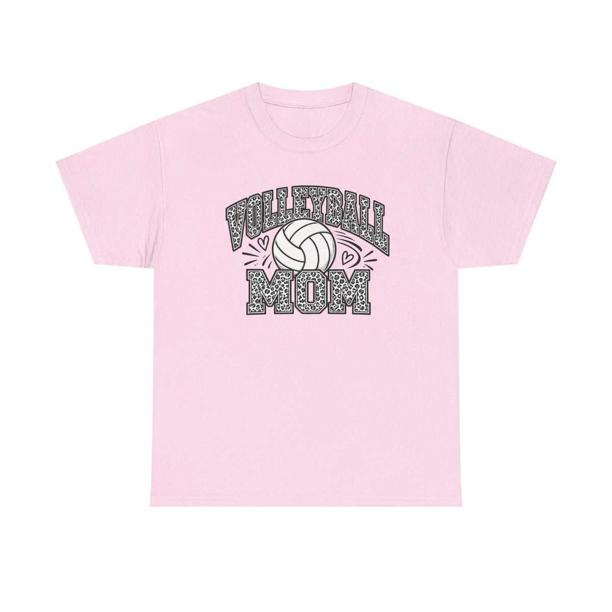 Volleyball Mom Cheetah Print T-Shirt