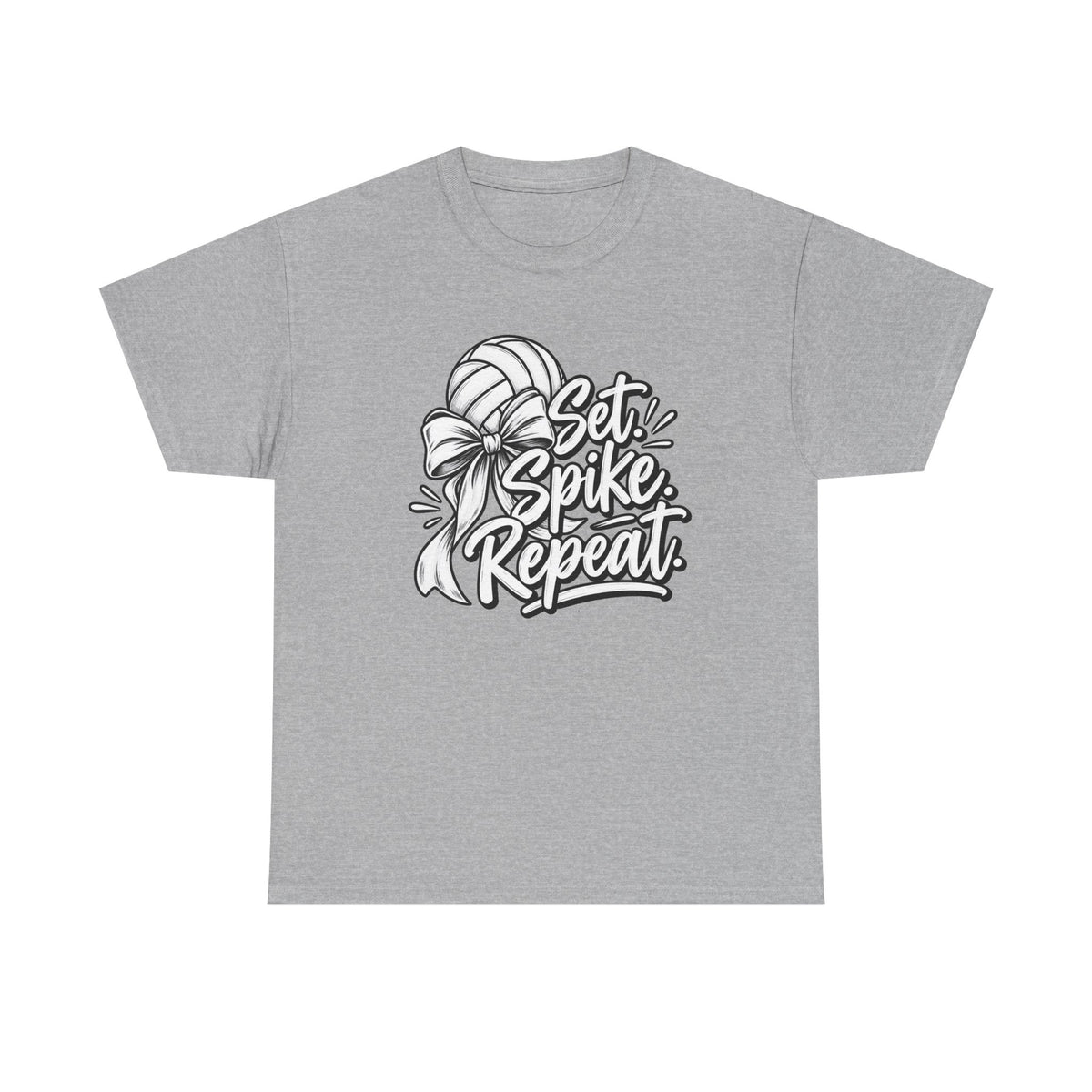 “Set, Spike, Repeat” Graphic T-Shirt