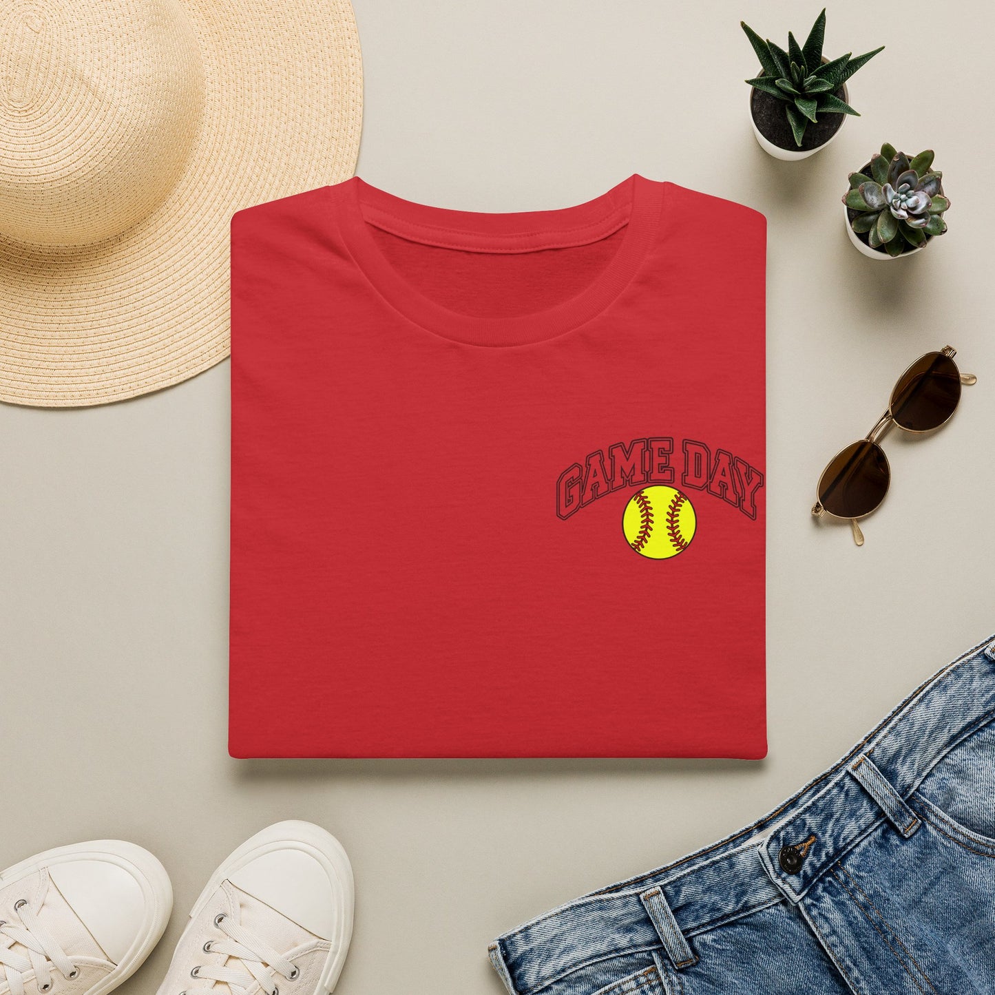 Game Day Softball T-Shirt — Womens/Mens Casual Sports Tee