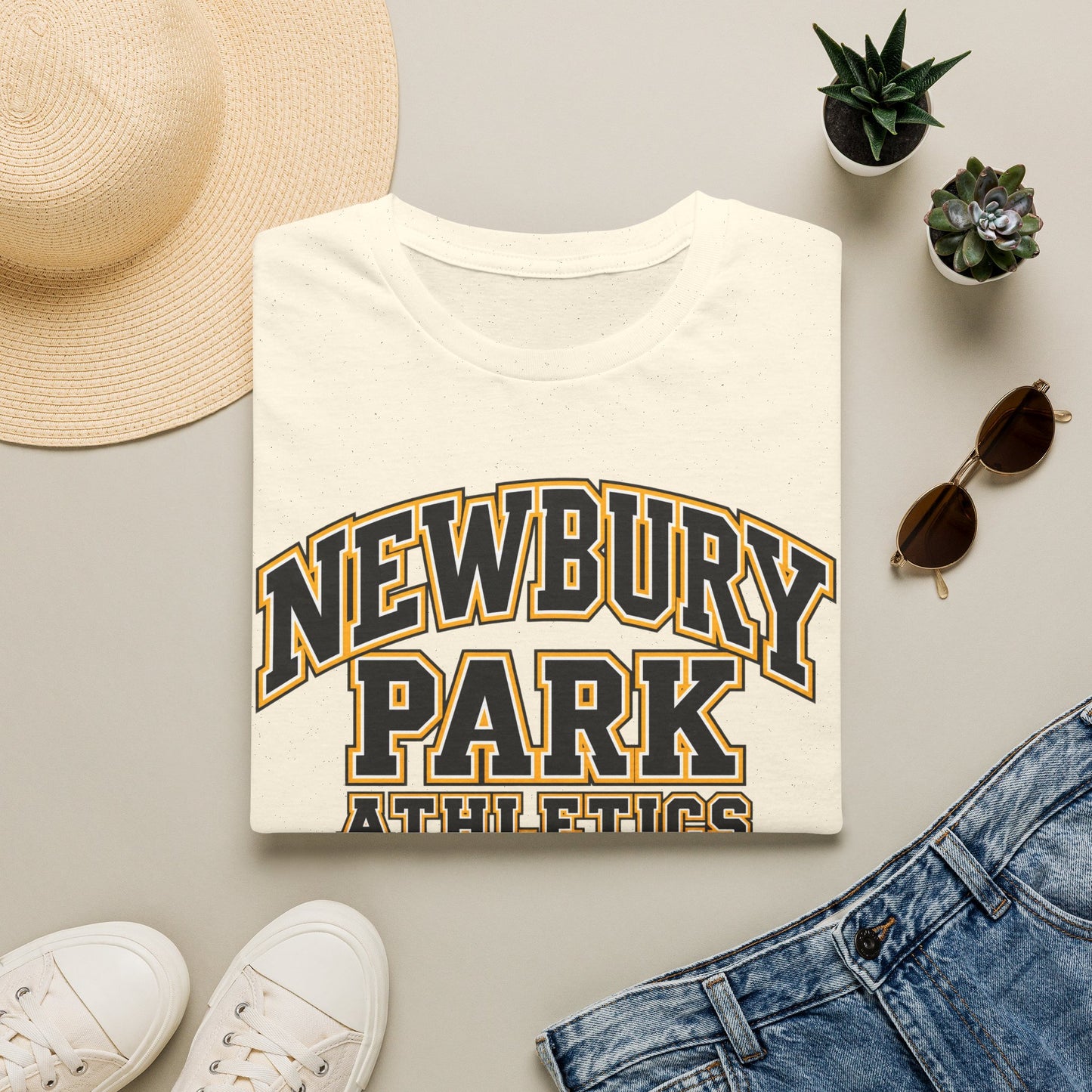 Newbury Park Athletics T‑Shirt — Vintage Collegiate Sports Tee