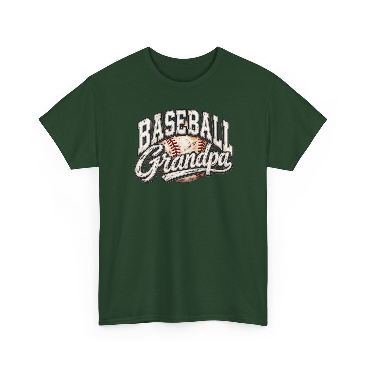 Baseball Grandpa T-Shirt — Vintage Baseball Graphic Tee for Grandfathers