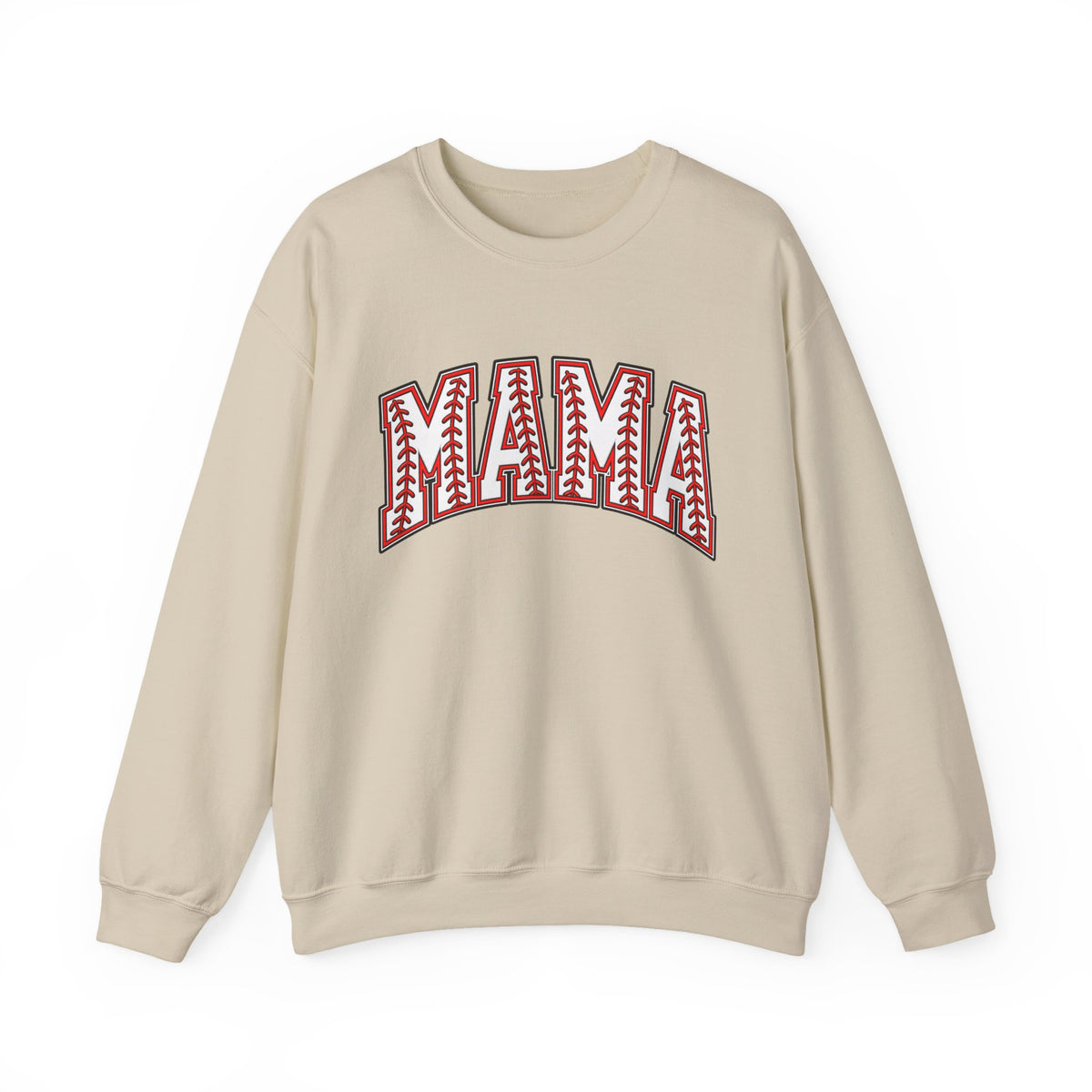 Mama Baseball Stitch Crewneck Sweatshirt