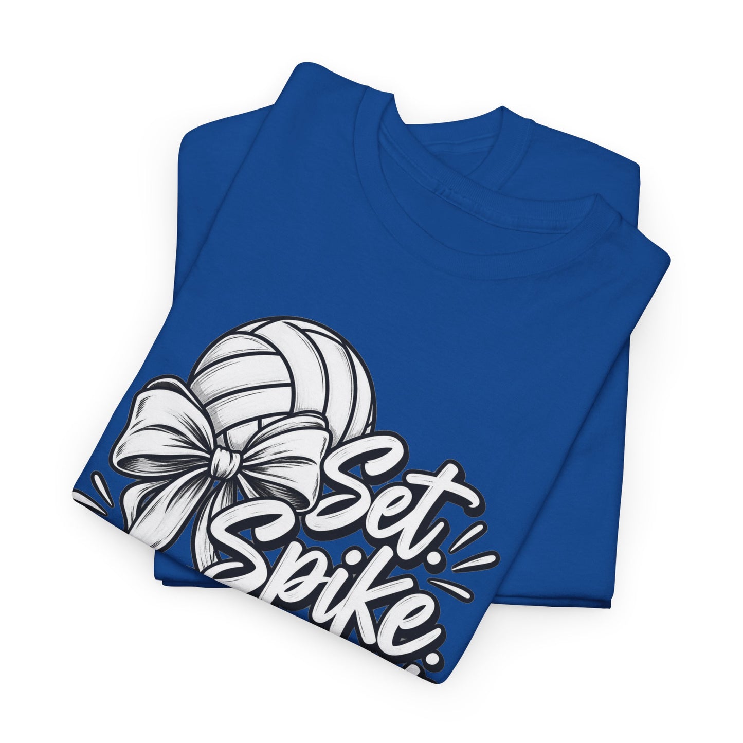 Volleyball Tee – “Set, Spike, Repeat” Graphic T-Shirt