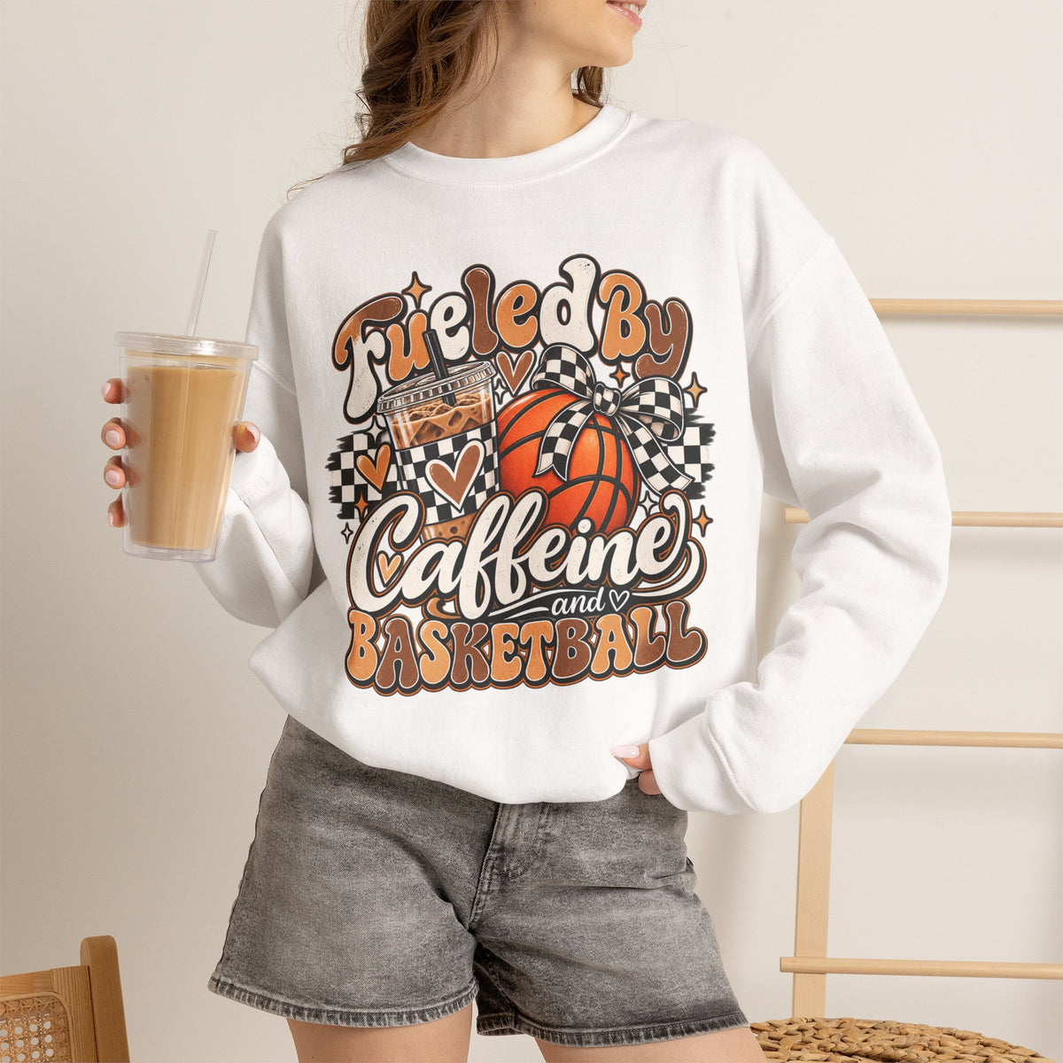 Heavy Blend™ Basketball Crewneck Sweatshirt