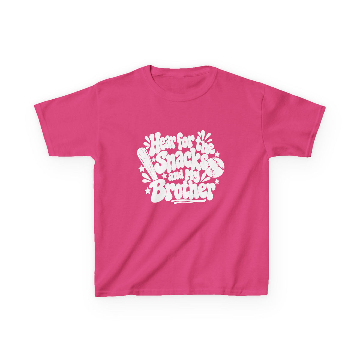 Kids T‑Shirt “I’m for the Snacks (Not My Brother)” Retro Graphic Tee
