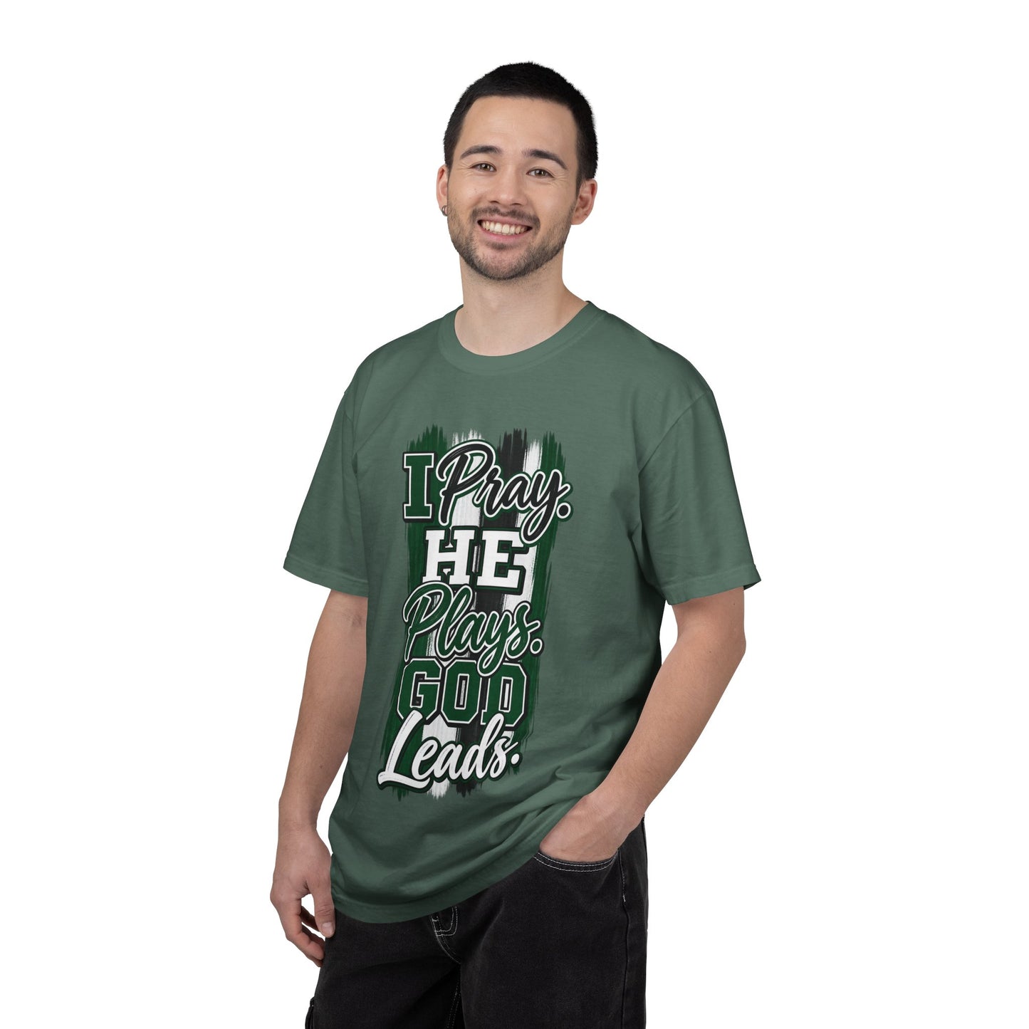 I Pray He Plays God Leads T-Shirt