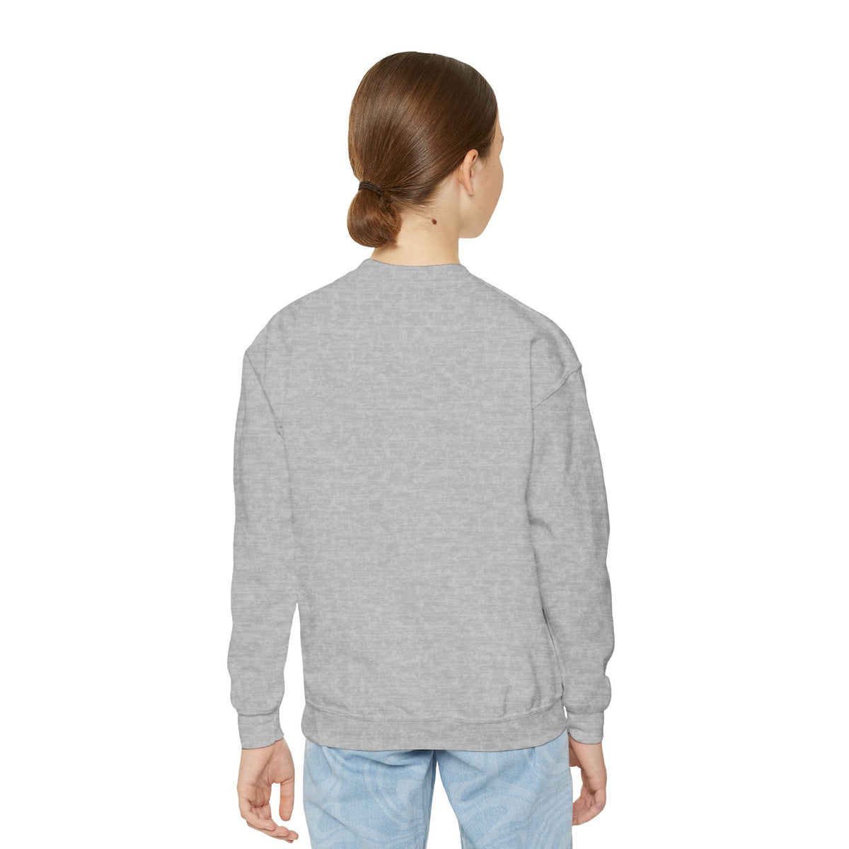 Youth Crewneck Sweatshirt — "Baseball Sister Club" Graphic