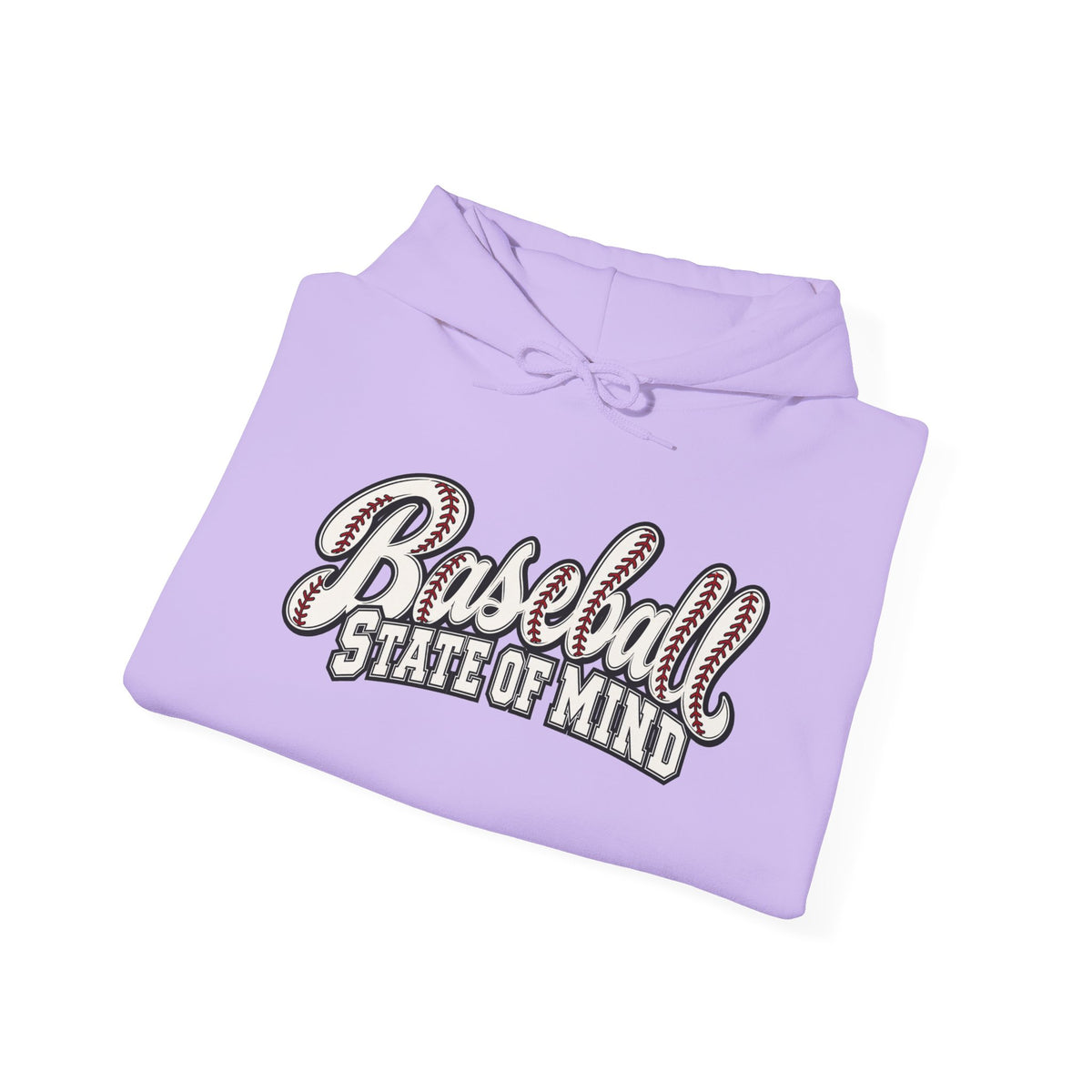 Baseball State of Mind Hoodie — Retro Script Baseball Pullover
