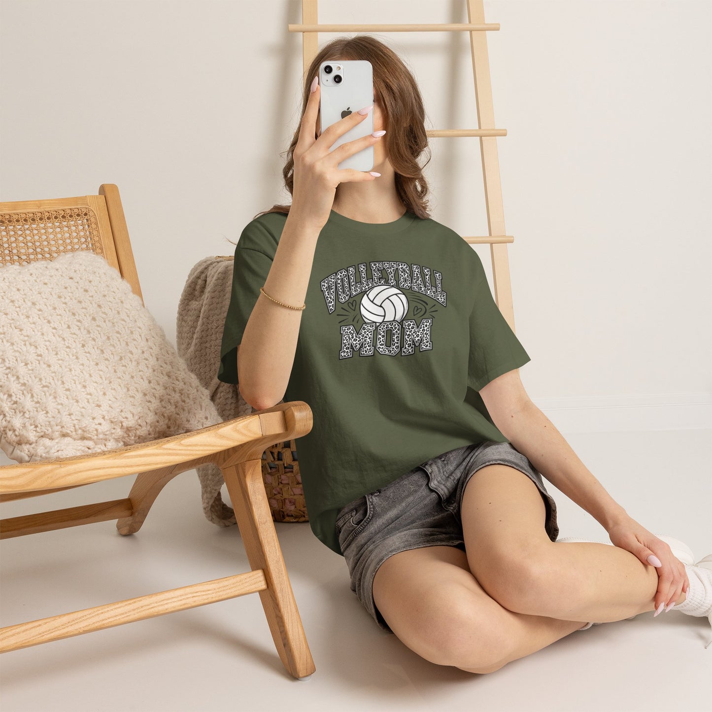 Volleyball Mom T-Shirt — Retro Volleyball Graphic Tee for Proud Moms