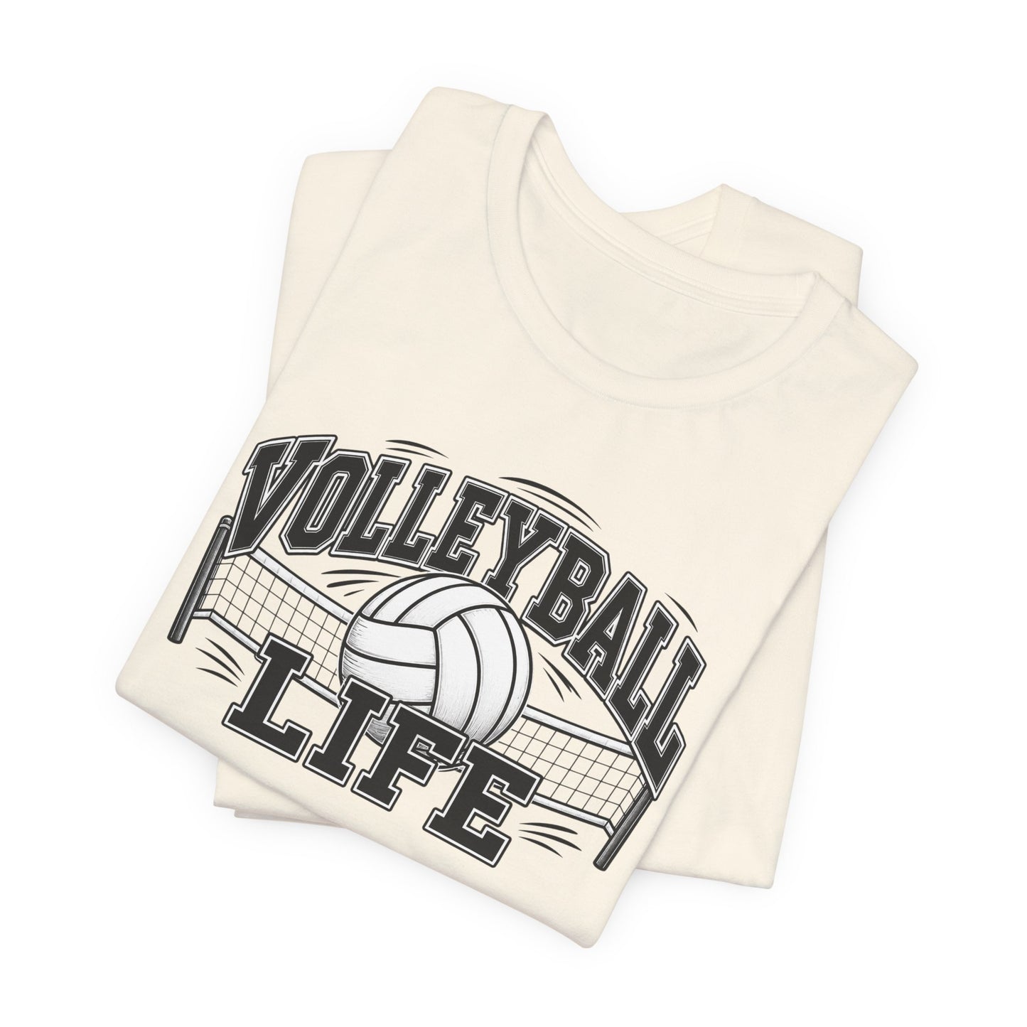 Volleyball Life Tee — Graphic Volleyball Net Shirt