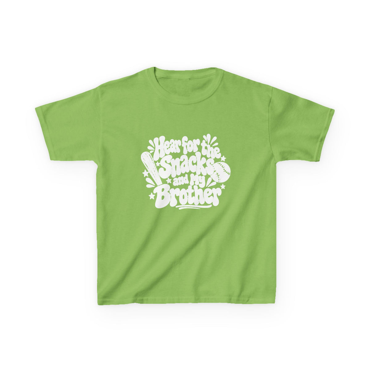 Kids T‑Shirt “I’m for the Snacks (Not My Brother)” Retro Graphic Tee