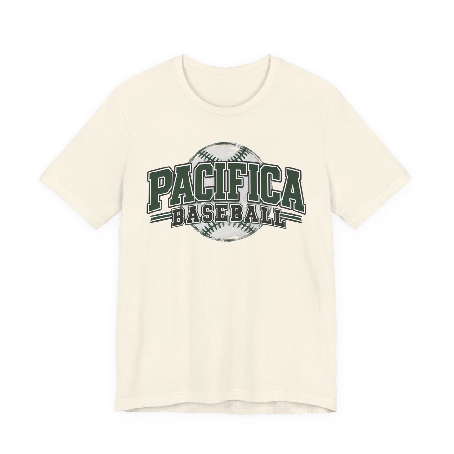 Pacifica Baseball Tee - Vintage Baseball Logo T-Shirt