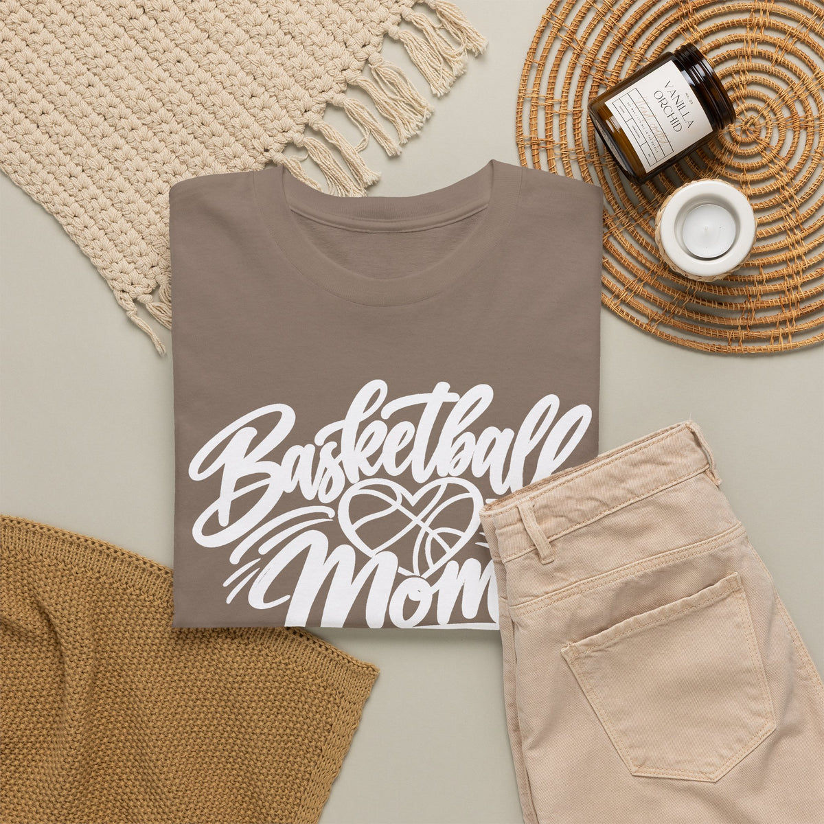 Basketball Mom T-Shirt — Script Logo Tee for Proud Coaches & Fans