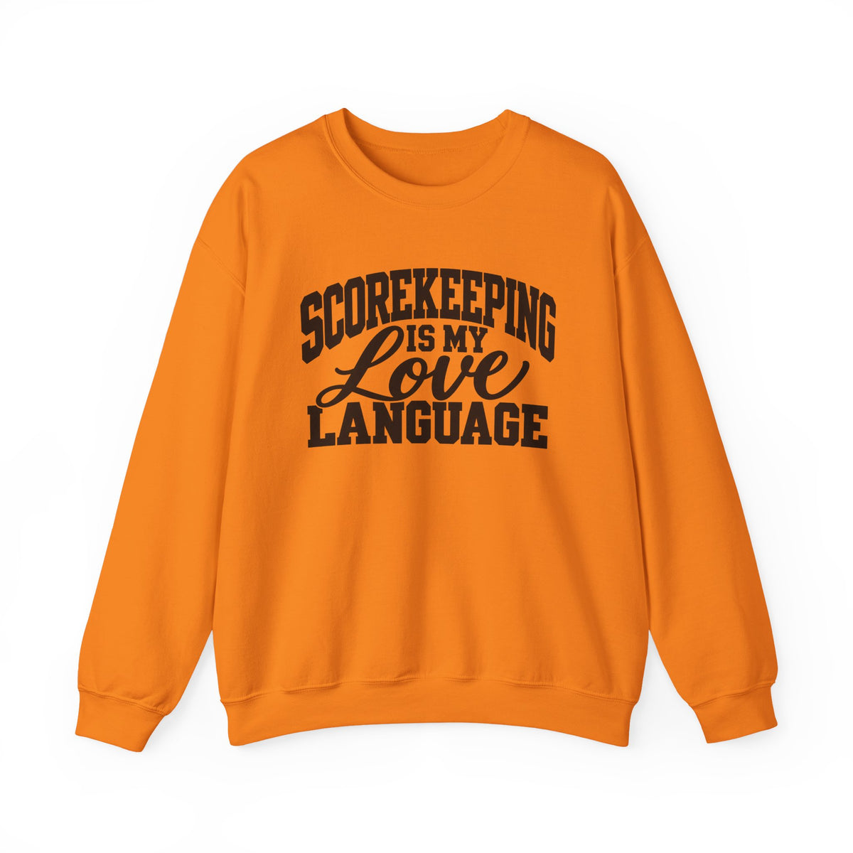 Scorekeeping Is My Love Language Sweatshirt — Funny Sports Scorekeeper Crewneck