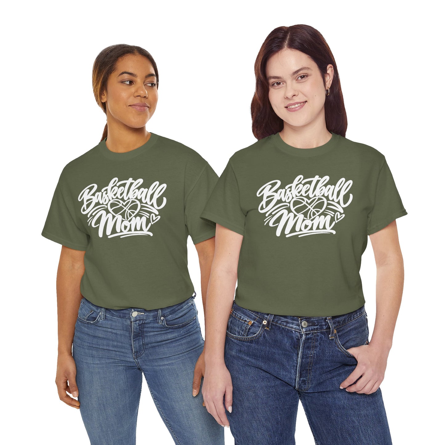 Basketball Mom T-Shirt — Script Logo Tee for Proud Coaches & Fans