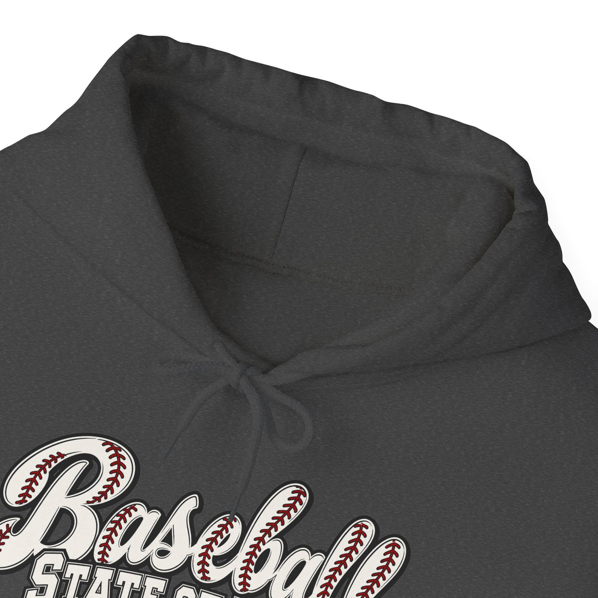 Baseball State of Mind Hoodie — Retro Script Baseball Pullover