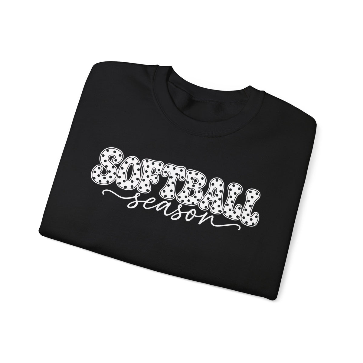 Softball Polka dot Crewneck Sweatshirt