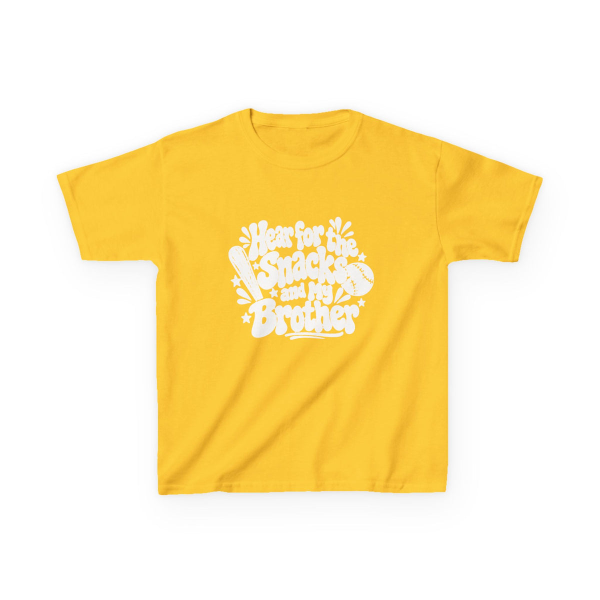 Kids T‑Shirt “I’m for the Snacks (Not My Brother)” Retro Graphic Tee