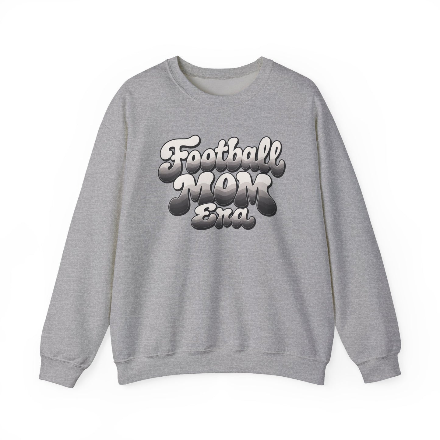 Football Mom Epic Crewneck Sweatshirt — Retro Bubble Letter Graphic