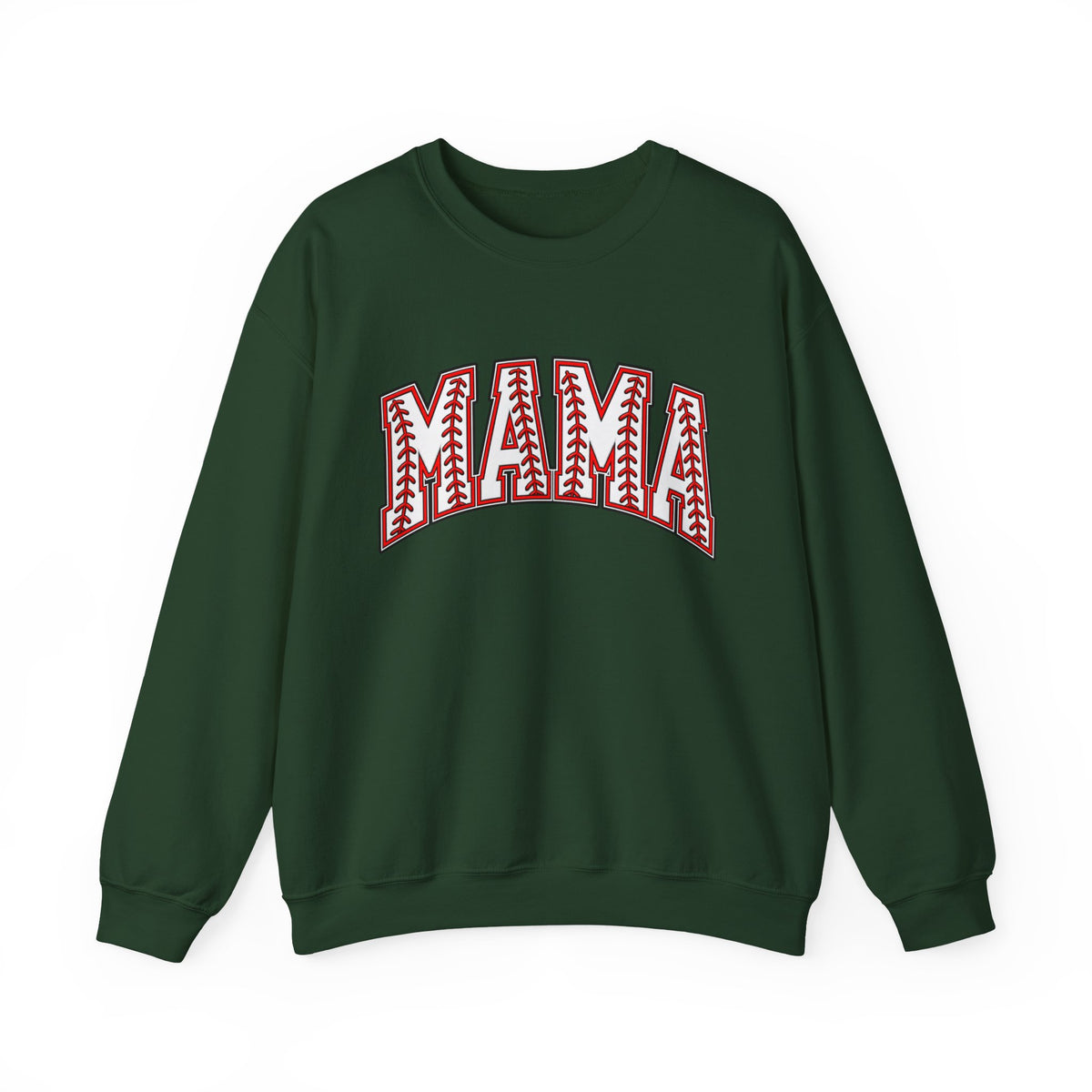 Mama Baseball Stitch Crewneck Sweatshirt