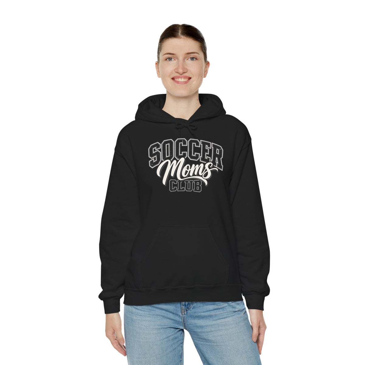 Soccer Moms Club Hoodie — Vintage Athletic Mom Pullover