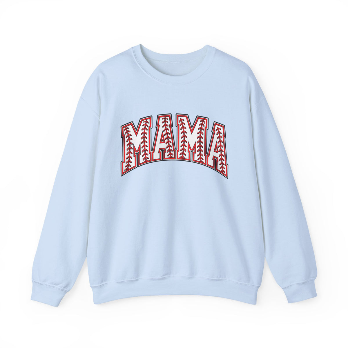 Mama Baseball Stitch Crewneck Sweatshirt