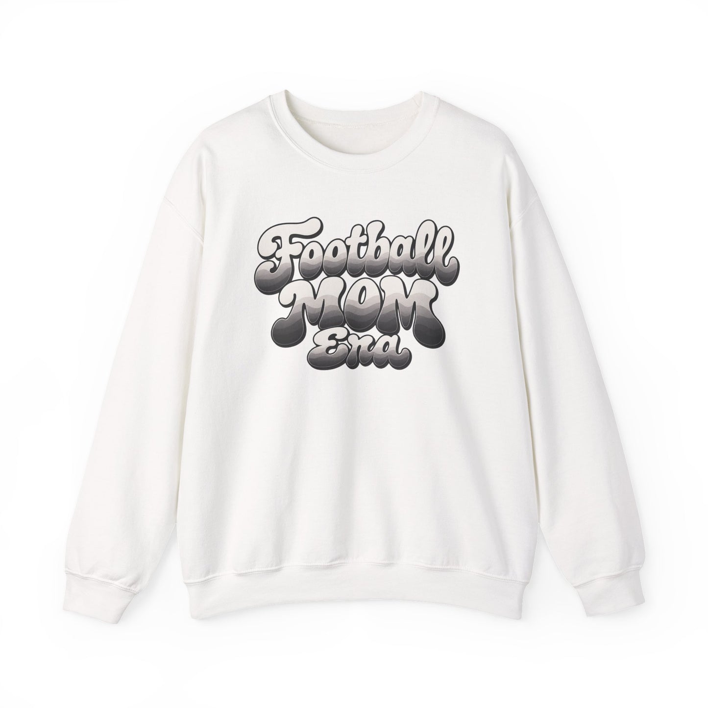 Football Mom Epic Crewneck Sweatshirt — Retro Bubble Letter Graphic