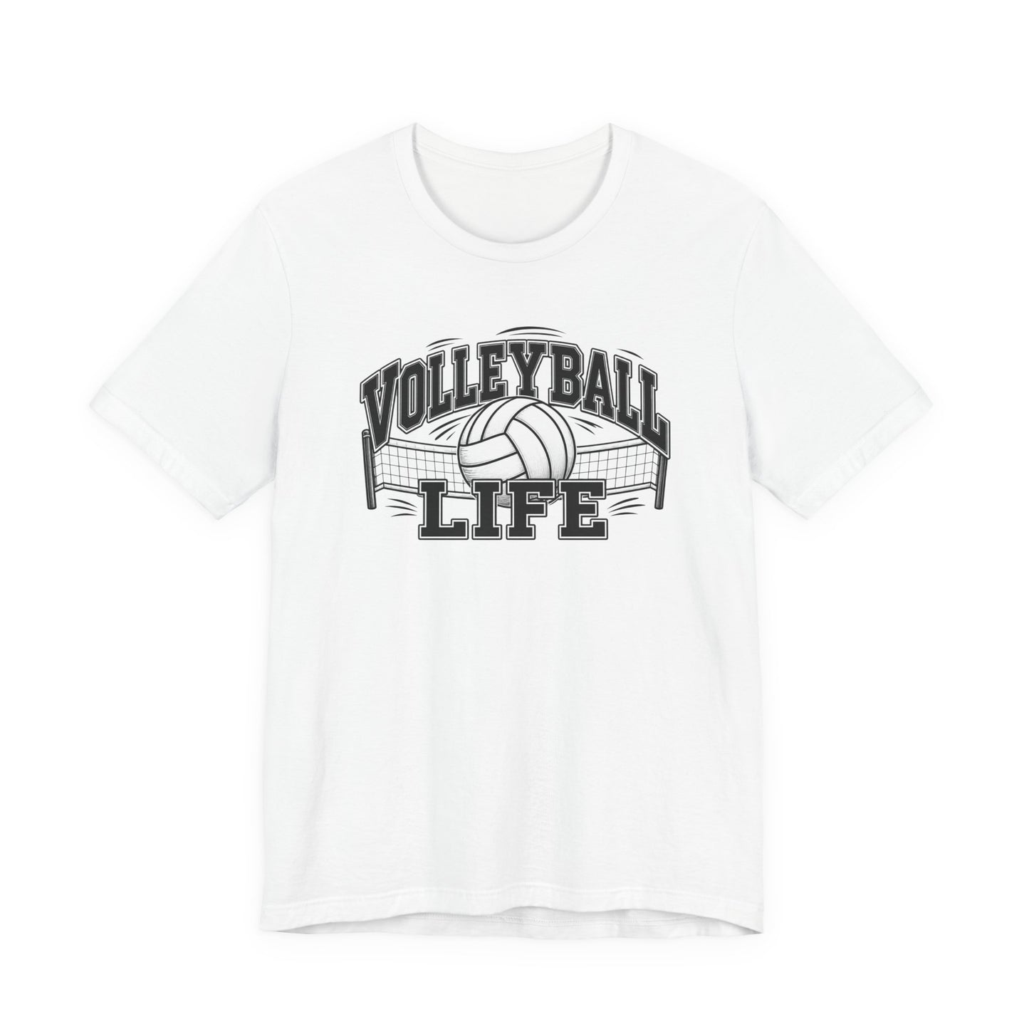 Volleyball Life Tee — Graphic Volleyball Net Shirt